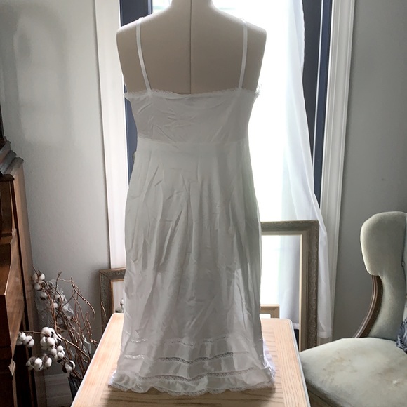 White Lace Slip Dress - Picture 5 of 6